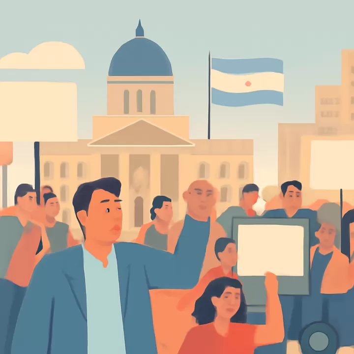 La CGT realiza un paro general contra la reforma laboral en Argentina