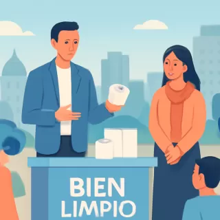 Brian Lanzelotta lanzó Bien Limpio, su emprendimiento familiar de productos de higiene