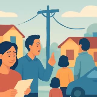 Vecinos del barrio 20 Unidos reportan cortes de luz frecuentes y ausencia de respuestas de la Cooperativa Eléctrica