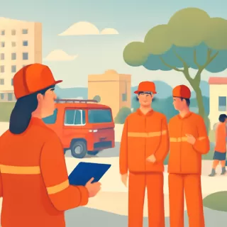 Cadetes de Bomberos de Bunge y Charlone realizaron capacitación en Villa Gesell