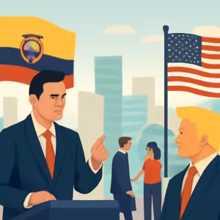 Ecuador y Estados Unidos: tensiones políticas y económicas bajo Noboa y Trump