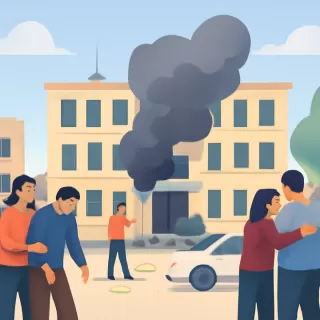 Explosión de paquete bomba en la Escuela Superior de Gendarmería en Buenos Aires