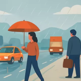 Alerta naranja por intensas lluvias afecta Mendoza con complicaciones en la ruta 7