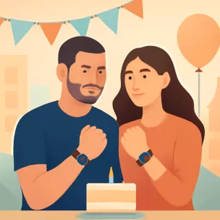 Mauro Icardi y China Suárez usan pulseras tecnológicas en celebración