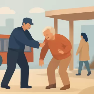 Guardia de seguridad agrede a adulto mayor en estación del Mexibús en el Estado de México