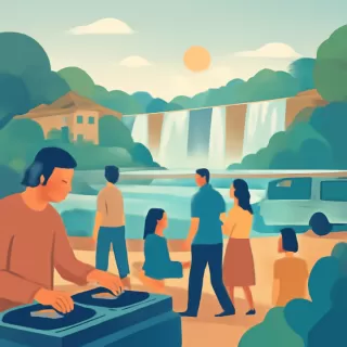 El Tabay recibe turistas y DJs con vinilos en un evento en Misiones