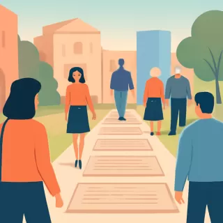 Camino del Encuentro: veredas céntricas de San Juan con mensajes poéticos y filosóficos