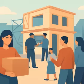 Desalojan a 80 personas que ocuparon viviendas en construcción en Gualeguaychú