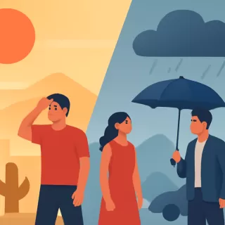 El norte de la Patagonia alcanzará casi 35 °C antes de un cambio con lluvias intensas en Santa Cruz