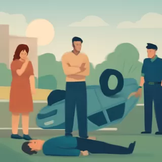 Hombre murió tras volcar con su auto en ruta 1 cerca de Colonia Valdense