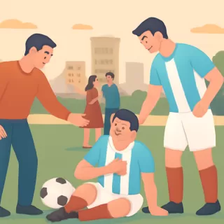 Jugador de López Peláez herido tras agresión en partido de fútbol sanjuanino