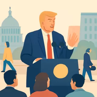 Trump defiende su gestión en el discurso sobre el Estado de la Unión en un momento crítico