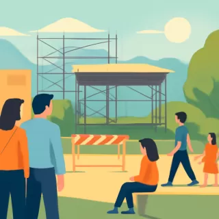 Cortes programados en el Parque Deportivo de Montaña por montaje del escenario de Vendimia