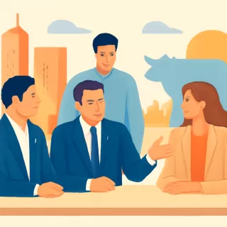 Manuel Adorni se reunió con el Grupo de los Seis y el presidente de la Sociedad Rural Argentina