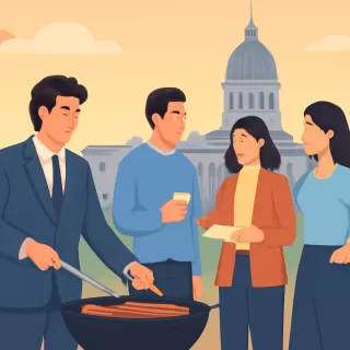 Milei organizó un asado con su equipo tras la apertura de sesiones en el Congreso