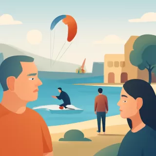 Hombre de 55 años murió practicando kitesurf en San Antonio Oeste