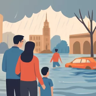 Tormentas intensas provocan inundaciones en el AMBA y el sur del conurbano bonaerense