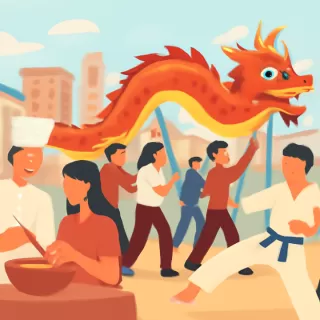 Año Nuevo Chino en Córdoba: gastronomía, artes marciales y desfile de dragones