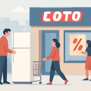 Supermercado Coto ofrece heladeras con hasta 30% de descuento en outlet de tiempo limitado
