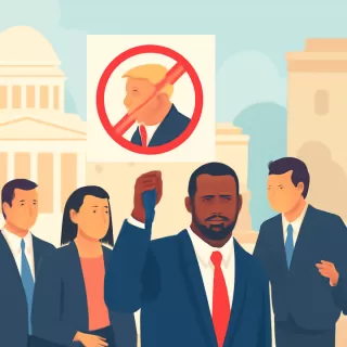 Congresista demócrata expulsado por exhibir cartel contra Donald Trump en el Congreso de EE.UU.