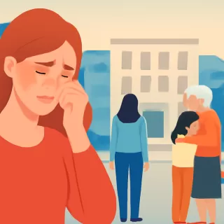 Andrea del Boca se emociona en el primer día de Gran Hermano por la distancia de su familia