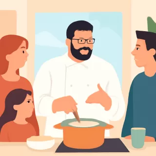 Damián Betular comparte su método familiar para un puré de papas sedoso y rápido