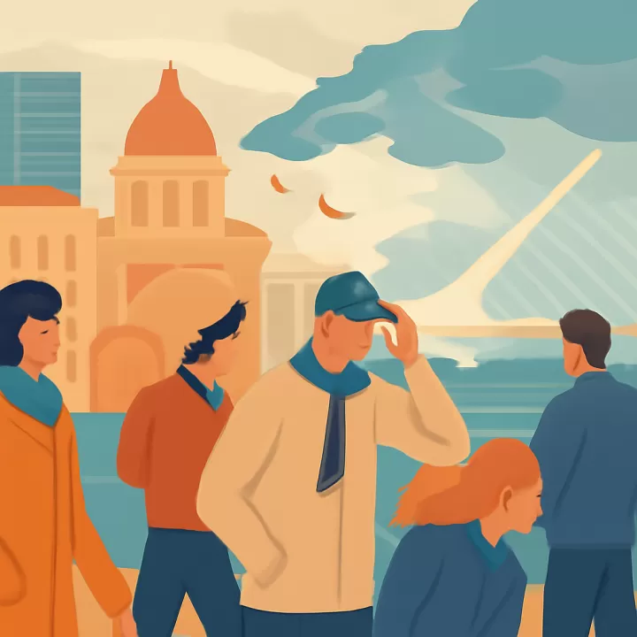 Buenos Aires enfrentará un cambio abrupto de tiempo con bajón térmico, fuertes vientos y crecida del Río de la Plata