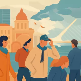 Buenos Aires enfrentará un cambio abrupto de tiempo con bajón térmico, fuertes vientos y crecida del Río de la Plata