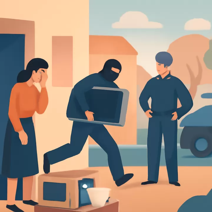 Roban electrodomésticos y vajilla en casa de fin de semana en Calingasta