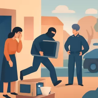 Roban electrodomésticos y vajilla en casa de fin de semana en Calingasta