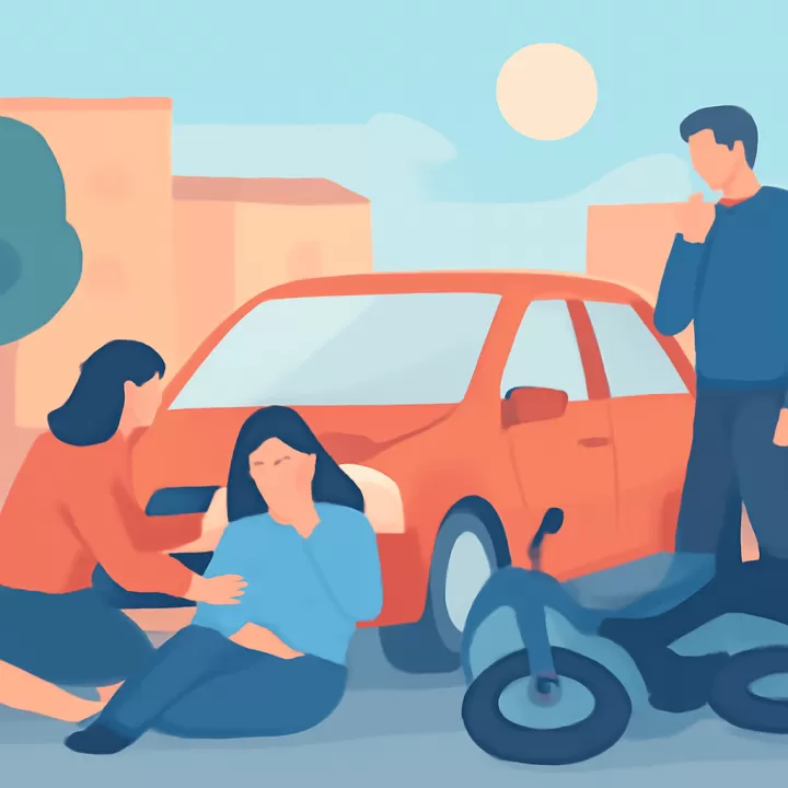 Dos mujeres hospitalizadas tras accidente entre moto y auto en Trelew