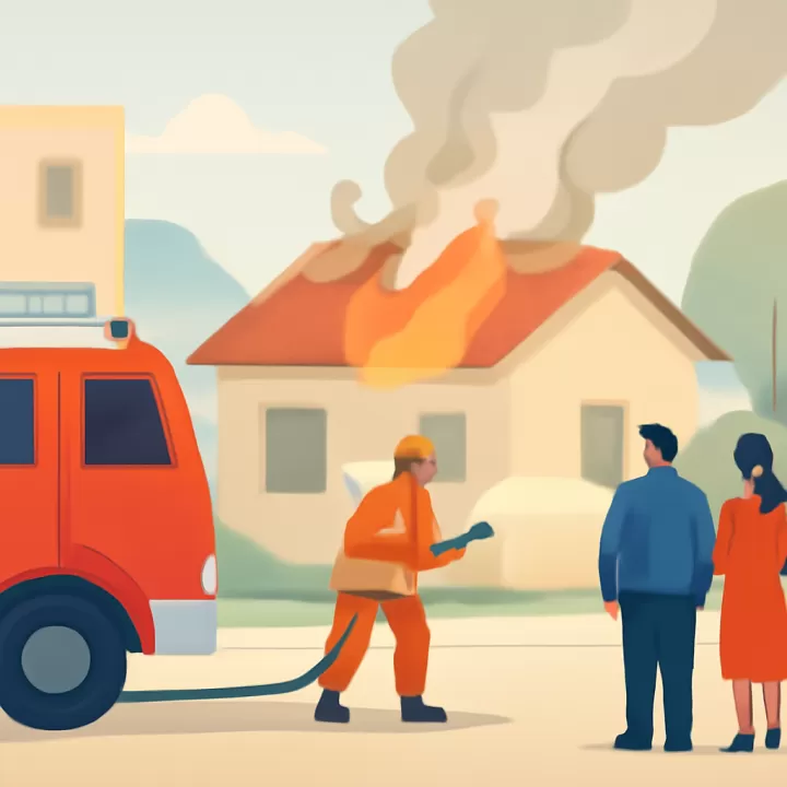 Incendio en vivienda de Currumahuida requirió intervención de dos dotaciones de bomberos