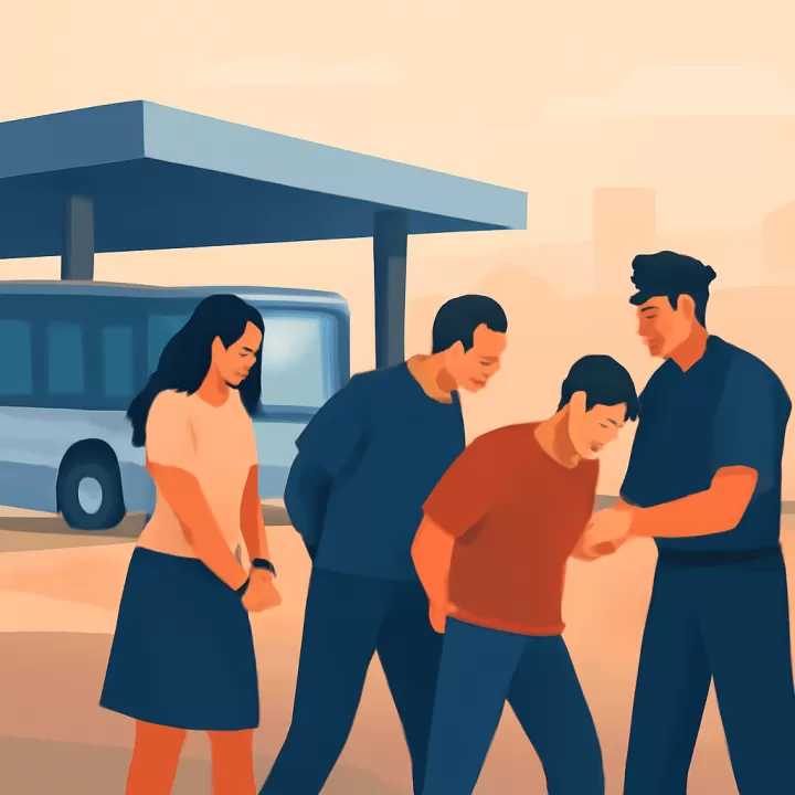 Detienen a tres personas por un ataque con fuego en la Terminal de Ómnibus de San Juan