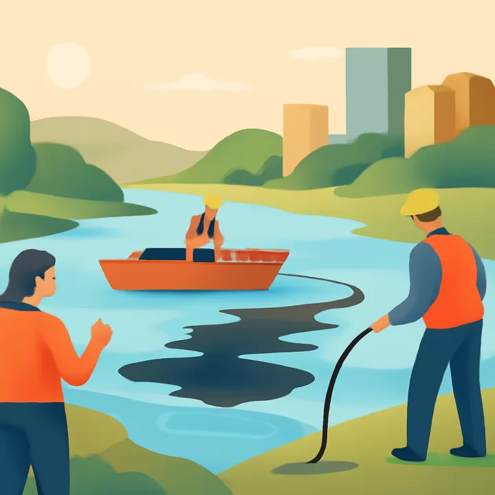 Río Negro llevó a cabo un simulacro de derrames de hidrocarburos en ríos navegables