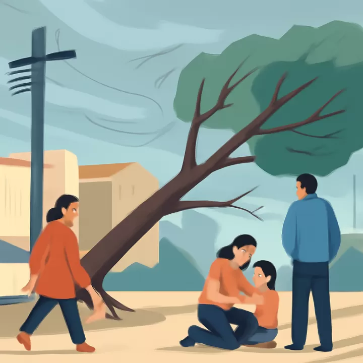 Fuertes vientos causan caída de árboles y cortes de luz en el Valle de Lerma