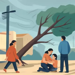 Fuertes vientos causan caída de árboles y cortes de luz en el Valle de Lerma