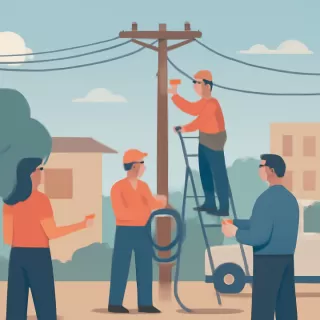 Operativos para reponer la infraestructura eléctrica tras temporal en Misiones