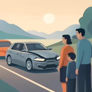 Accidente vehicular en la Ruta Nacional 40 cerca de Bariloche