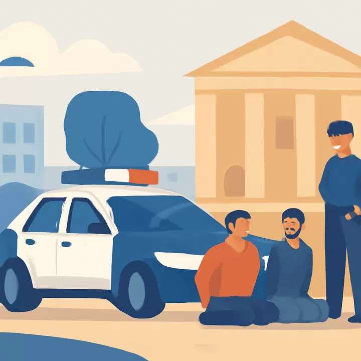 Persecución a tiros en General Roca dejó un patrullero baleado y dos detenidos