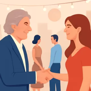 Beto Casella y Edith Hermida se encontraron en una fiesta tras un período de distanciamiento