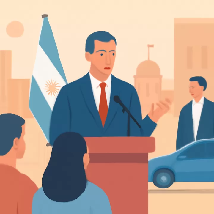 Adorni no descartó que Santiago Caputo haya filtrado el video del avión privado