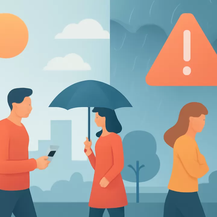 Pronóstico de cambio radical de tiempo en Argentina con lluvias intensas en varias provincias