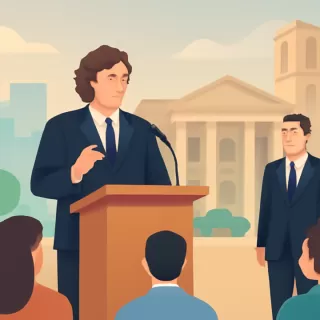 Javier Milei vuelve a Córdoba para disertar en la Bolsa de Comercio acompañado por Manuel Adorni