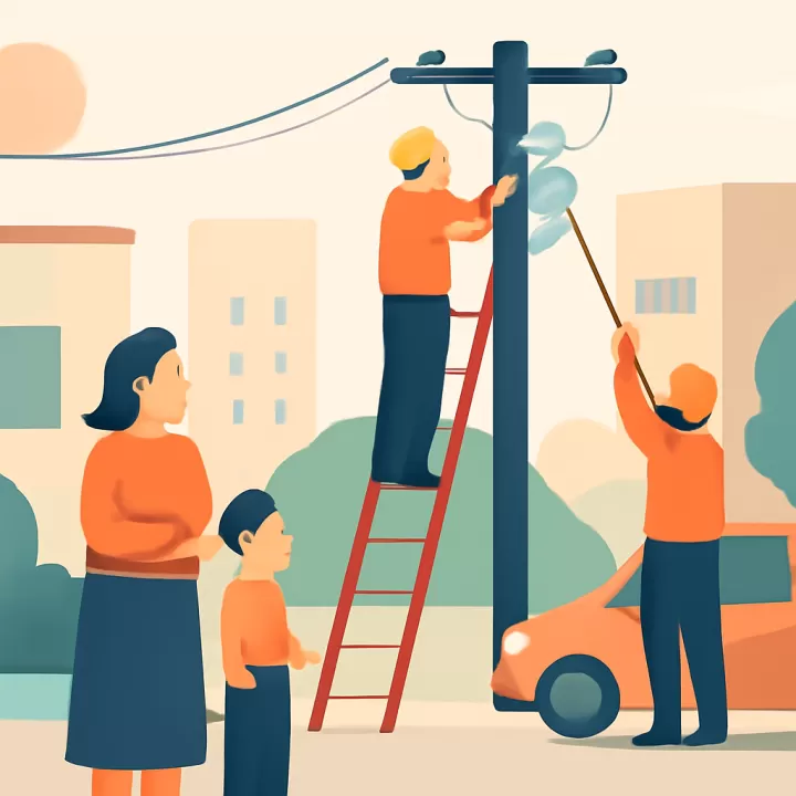 Corte de energía eléctrica en Barrio Parque Industrial: técnicos trabajan para restablecer el servicio