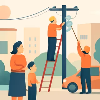 Corte de energía eléctrica en Barrio Parque Industrial: técnicos trabajan para restablecer el servicio