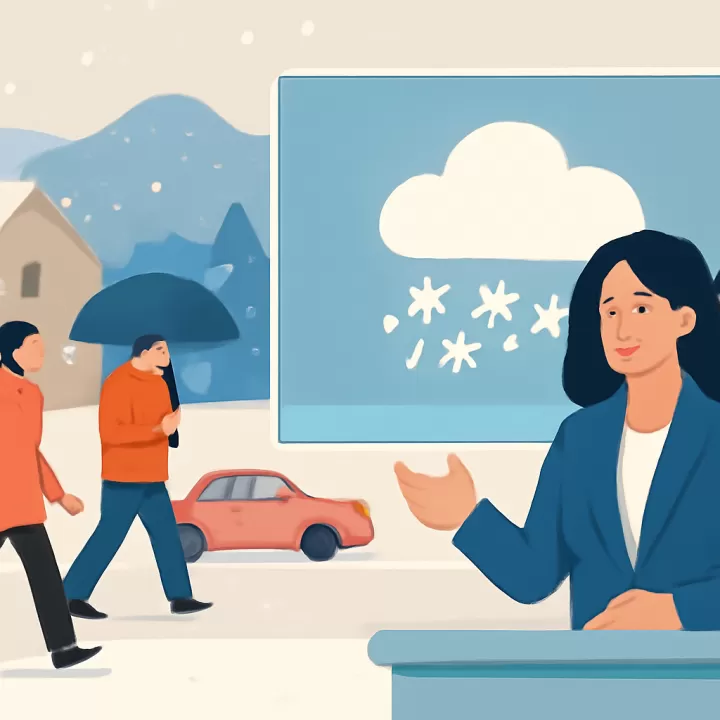 Se anuncia la primera nevada de 2026 en Bariloche con alerta naranja por lluvias fuertes