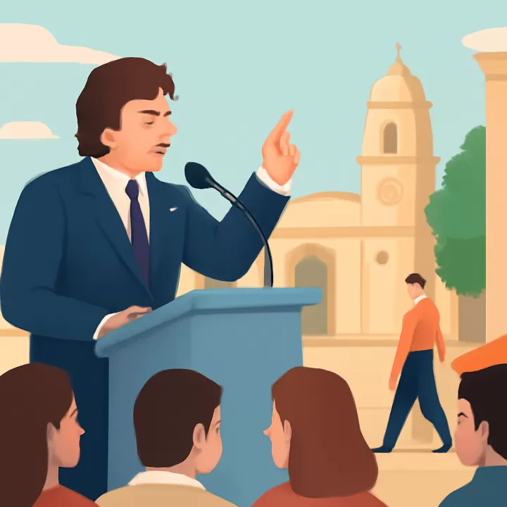 Milei en Córdoba evitó referirse a escándalos y criticó con dureza a la oposición