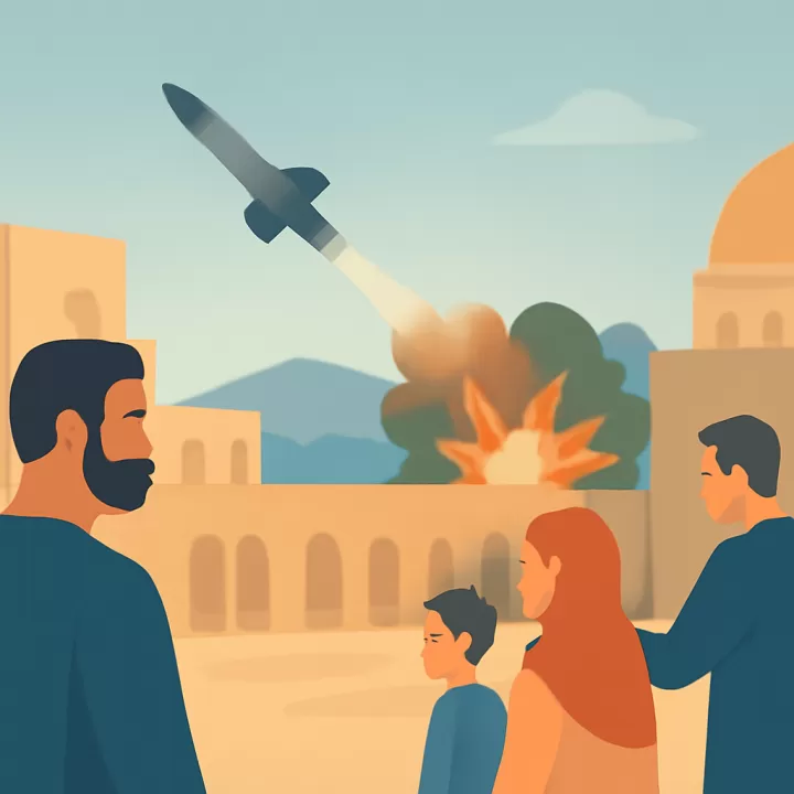 Israel bombardeó objetivos en Teherán y un misil iraní cayó cerca del Muro de los Lamentos