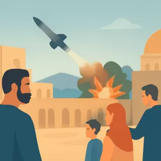 Israel bombardeó objetivos en Teherán y un misil iraní cayó cerca del Muro de los Lamentos