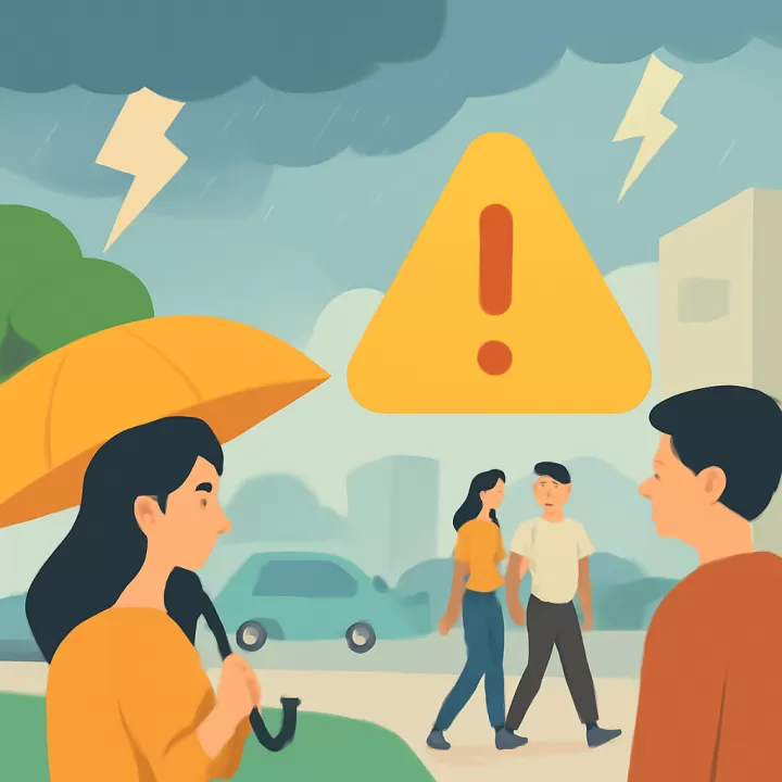 Alerta amarilla por tormentas fuertes en Misiones